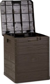 Tmavohnedý záhradný úložný box Woodys – Toomax