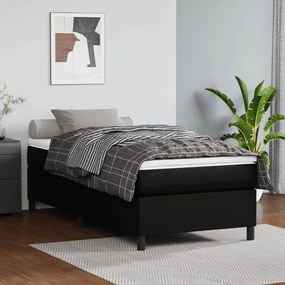 Rám na boxspring posteľ, čierny 90x190 cm, umelá koža 3121017