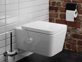 Hansgrohe AddStoris, držiak na toaletný papier s krytkou, čierna matná, HAN-41753670