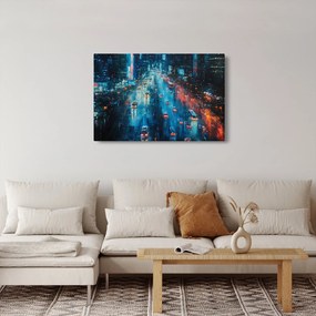 Obraz - Veľkomesto, olejomaľba (90x60 cm)