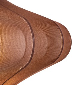 Japandi závesná lampa hnedá s látkovým tienidlom 50cm - Plu