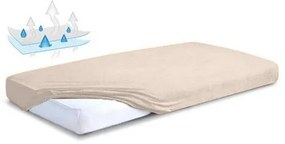 Matex Froté nepriepustné prestieradlo svetlobéžová, 70 x 140 cm
