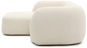 Krémová ženilková rohová pohovka (ľavý roh/s leňoškou) Martina – Kave Home