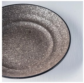 Béžová keramická servírovacia misa MIJ Earth, ø 29 cm