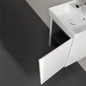 VILLEROY &amp; BOCH Collaro závesná skrinka pod umývadielko, 1 dvierka, pánty vpravo, 410 x 344 x 546 mm, Glossy White, C00501DH