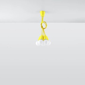 Sollux Lighting Závesné svietidlo DIEGO 5 žlté
