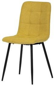 Autronic BONTEC Jedálenská stolička, čierna, látka vintage, CT-281 BK3 Farba: Žltá