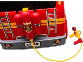 LEAN CARS Pilot LL911 Červené hasičské auto na batérie pre deti