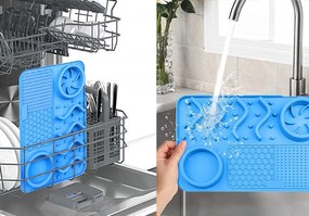 Tutumi Tutumi, podložka na lízanie jedla pre psa-mačku 368919 Blue, modrá, HOM-02869
