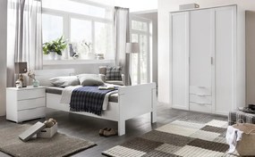 Šatníková skriňa Nadja, 135 cm, biela