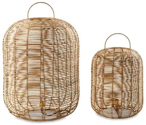 Stolová prútená lampa Nkuku Noko, výška 65 cm