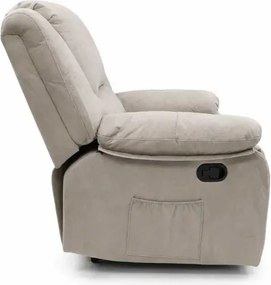 LuxuryForm DESIGN Televízne kreslo VELORA s polohovaním - sivé
