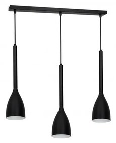 Luster na lanku ISTAPPAR 3xE27/60W/230V čierna