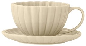 Béžová šálka na cappuccino z kameniny 220 ml Latina – Bloomingville