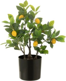 Dekoračná umelá rastlina citrónovník v kvetináči Lemon Tree - 45*32*60 cm