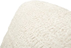 Biele rozkladacie kreslo z textílie buklé Faster – Mauro Ferretti