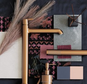 Deante Silia, vysoká umývadlová batéria h-344, bronzová, DEA-BQS_C20K