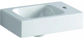 GEBERIT iCon závesné umývadielko s otvorom vpravo, bez prepadu, 380 x 280 mm, biela, s povrchovou úpravou KeraTect, 124736600