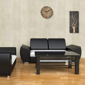 Dekorstudio Moderné drevené hodiny Natur Dub - 30cm