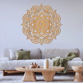 Vyrezávaný drevený obraz na stenu mandala | SENTOP HDF0353