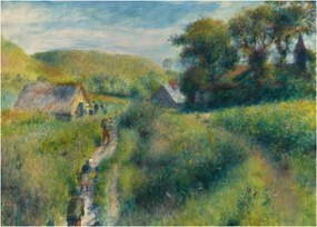 Sklenený obraz - Auguste Renoir, The Mussel Harvest, reprodukcia (70x50 cm)