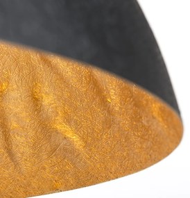 Inteligentné závesné svietidlo čierne so zlatom 70 cm vrátane Wifi A60 - Magna