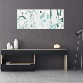 Obraz - Lúka vektor (120x50 cm)
