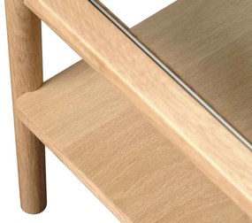 Dizajnový konferenčný stolík Dallan 120 cm prírodný dub