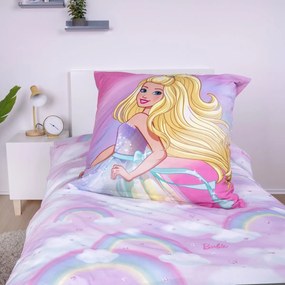 Bavlnené posteľné prádlo Herding Barbie, 135 x 200cm, 80 x 80 cm