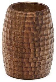 Hnedý drevený téglik na zubné kefky Fraz – Kave Home