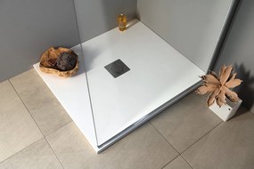 Polysan Polysan, FLEXIA sprchová vanička z liateho mramoru s možnosťou úpravy rozmeru 100x90x3cm, 72925