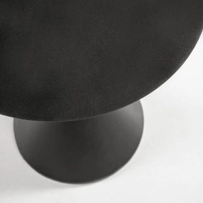 Odkladací stolík naniy ø 48 cm čierny MUZZA