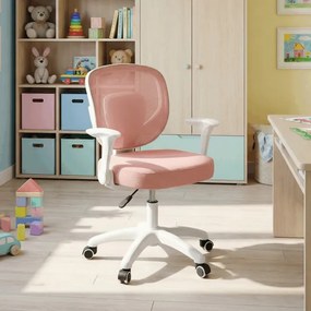 Detská otočná stolička ružová KA-K1062 PINK
