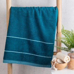 Froté osuška TEO tmavo tyrkysová 70 x 140 cm