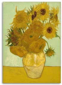 Obraz na plátně REPRODUKCE Slunečnice - V. van Gogh - 60x90 cm