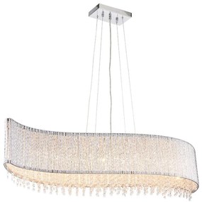 Endon 81979 - Krištáľový závesný luster GALINA na lankách 8xG9/25W/230V lesklý chróm