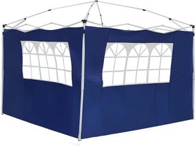 Outsunny 2 bočné steny pre stanový altánok 3x2 m s 2 oknami, Oxfordská tkanina, vhodné pre 3x3 a 3x6 m modré | Aosom