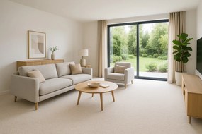 Betap, AKCIA: 90x495 cm Koberec metráž Dynasty 91, šíře, béžová, filc, obývacia izba