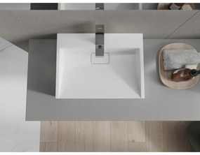 Mexen Ava, umývadlo na dosku z konglomerátu 50 x 38 cm, biela, 23015001