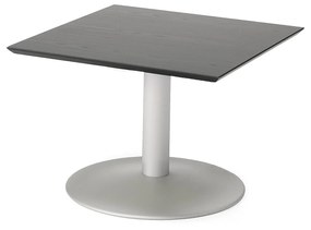 Konferenčný stolík CROSBY, 700x700x500 mm, čierna / šedá