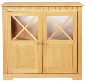 Vitrína z borovicového dreva v prírodnej farbe 95x35 cm Lisa – Støraa