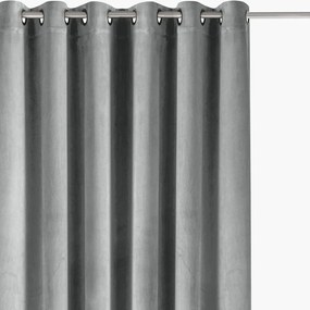 Sivý zamatový dimout záves 530x250 cm Velto – Filumi