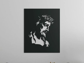 drevko Drevený obraz Ježiš s tŕňovou korunou
