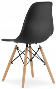 Jedálenská zostava TODI 60cm okrúhly stolový set čierny + 2 stoličky OSAKA čierne