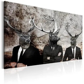 Obraz - Deer in Suits Veľkosť: 120x80, Verzia: Na talianskom plátne