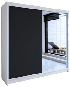 Šatníková skriňa s posuvnými dverami Bar I, Farby: sonoma, Osvetlenie: osvetlenie LED RGB - farebné