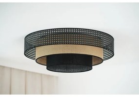 Brilagi - LED Stropné svietidlo DAKOTA LUNETA LED/12W/230V pr. 60 cm čierna/ratan