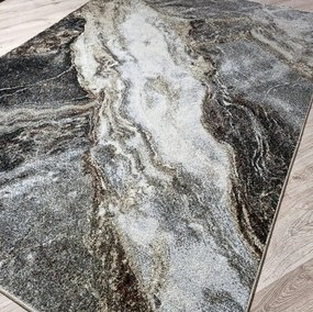 HU Hnedo-sivý moderný koberec Villa 847 Rozmer: 60x100 cm