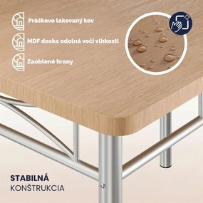 Jedálenská súprava PAUL, 5-dielna, prírodná hnedá Casaria