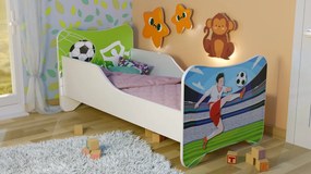 TOP BEDS Detská posteľ Happy Kitty 140x70 futbalista